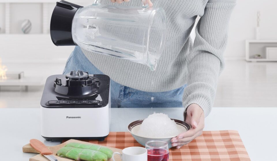 vet preparing dog food
